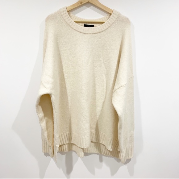 J. Crew oversized ivory sweater Sz XXL NWT - Picture 2 of 6